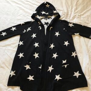 Star knitted hoodie
